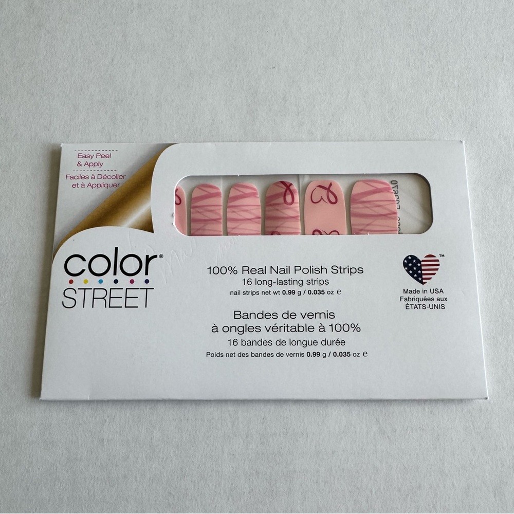 *Retired* Color Street: Choose Hope | Breast Cancer Awareness Pink Ribbon Pastel - Picture 3 of 10